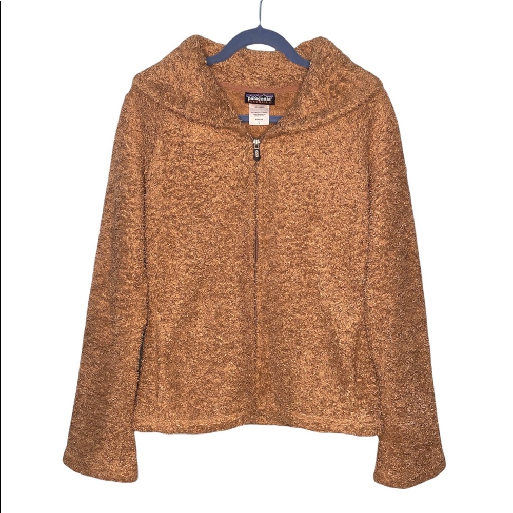 ❣️SALE❣️ Patagonia Synchilla Curly-Q Tan Fluffy Full-Zip Cozy Teddy Jacket | L